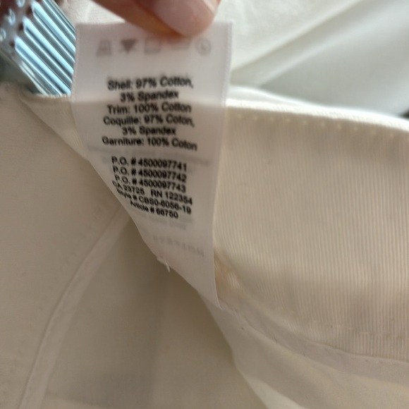 Babaton White Cotton Pants - Picture 3 of 3